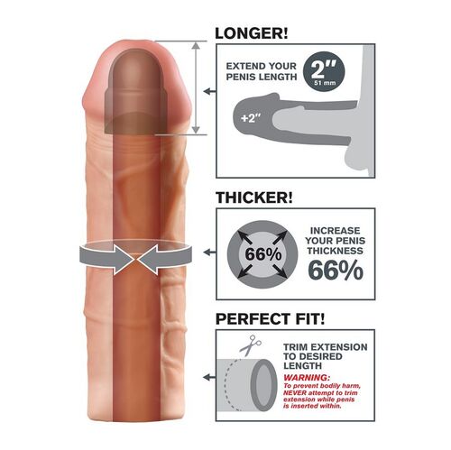 FANTASY X- TENSIONS - MEGA 2 EXTENSIÓN FLESH PARA EL PENE