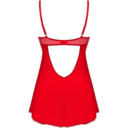 OBSESSIVE - INGRIDIA CHEMISE & TANGA ROJO XS/S
