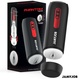 JAMYJOB - PHANTOM MASTURBADOR VAGINA AUTOMÁTICO 5 MODOS SUCCIONADOR Y EMPUJE