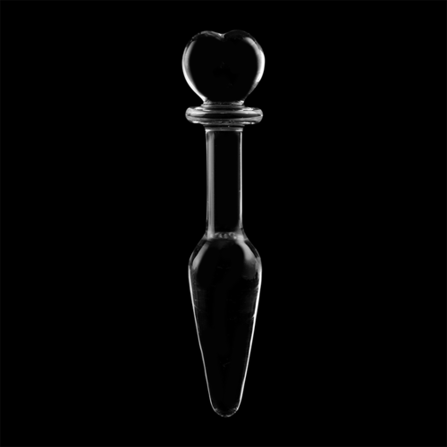 NEBULA SERIES BY IBIZA - MODELO 7 PLUG CRISTAL BOROSILICATO TRANSPARENTE 13.5 CM -O- 3 CM