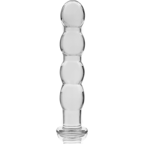 NEBULA SERIES BY IBIZA - MODELO 10 DILDO CRISTAL BOROSILICATO TRANSPARENTE 16.5 CM -O- 3.5 CM