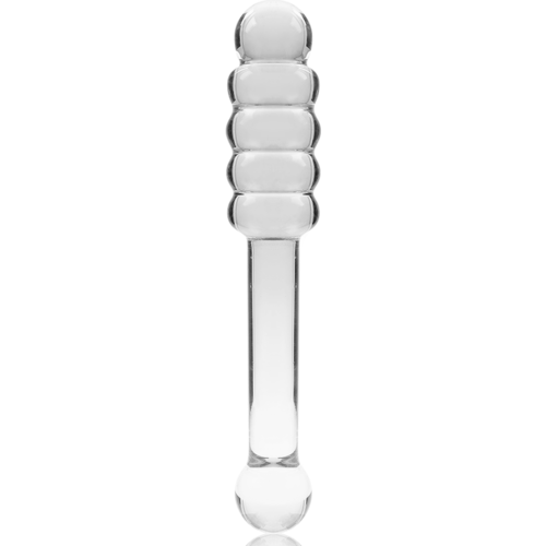 NEBULA SERIES BY IBIZA - MODELO 20 DILDO CRISTAL BOROSILICATO TRANSPARENTE 20.5 CM -O- 3 CM
