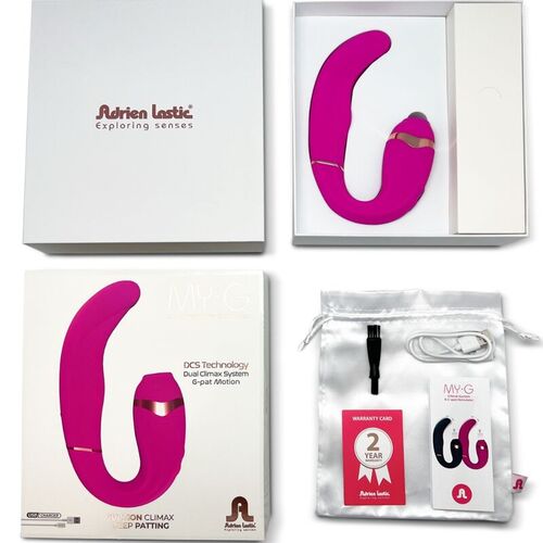ADRIEN LASTIC - MYG ONDAS ESTIMULADORAS CLÍTORIS Y ESTIMULADOR G-SPOT ROSA