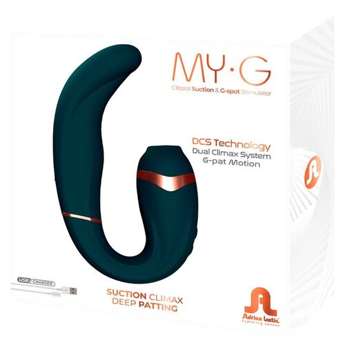 ADRIEN LASTIC - MYG ONDAS ESTIMULADORAS CLÍTORIS Y ESTIMULADOR G-SPOT VERDE OSCURO