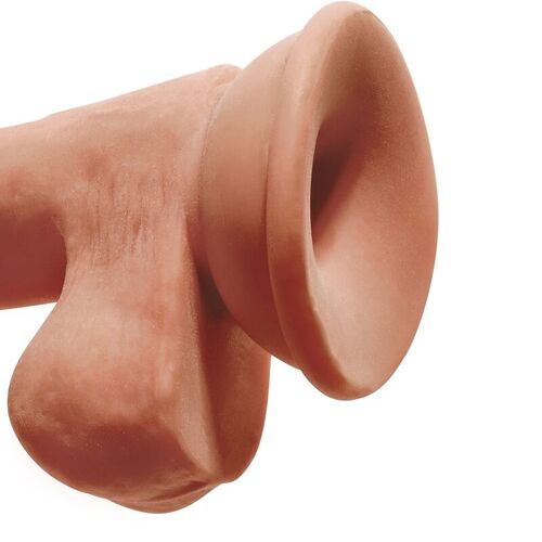 KING COCK - PLUS 3D DILDO CON TESTÍCULOS 17 CM