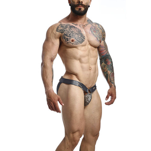 MOB - DNGEON JOCKSTRAP A PRESIÓN GRIS TALLA ÚNICA