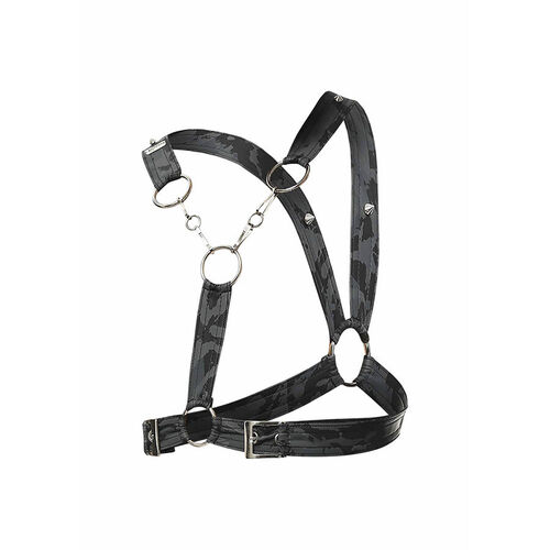 MOB - DNGEON ARNÉS PLATEADO CON CADENAS TALLA ÚNICA
