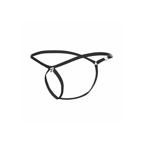 MOB - TANGA NEGRO CON FORMA DE LAGRIMA TALLA L/XL