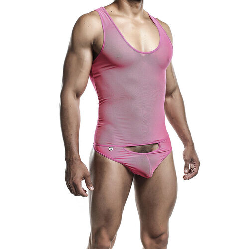 MOB - BODYSHEER TRANSPARTE ROSA TALLA L/XL