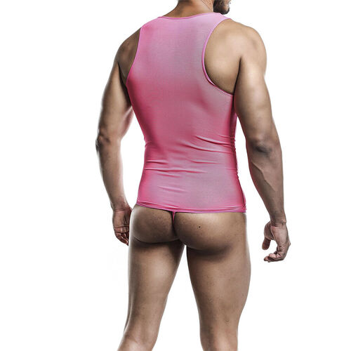 MOB - BODYSHEER TRANSPARTE ROSA TALLA L/XL