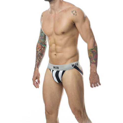 MOB - JOCK CLASICO STRIPE BLANCO TALLA L