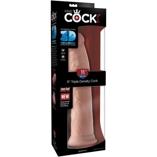 KING COCK - PENE REALÍSTICO 3D 26 CM NATURAL