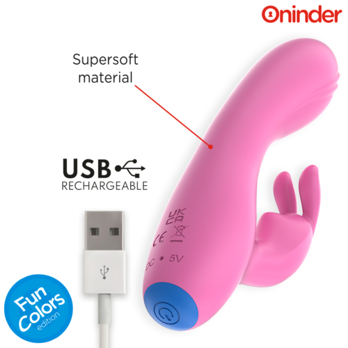 ONINDER CUTE - LOVE BUNNY VIBRADOR PUNTO G Y CLITORIS - APP MUNDIAL GRATUITA
