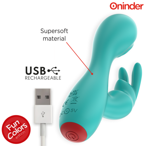 ONINDER CUTE - LOVE BUNNY VIBRADOR PUNTO G Y CLÍTORIS - APP MUNDIAL GRATUITA