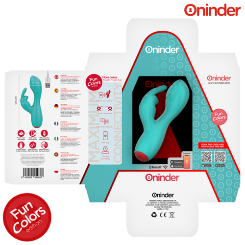 ONINDER CUTE - LOVE BUNNY VIBRADOR PUNTO G Y CLÍTORIS - APP MUNDIAL GRATUITA