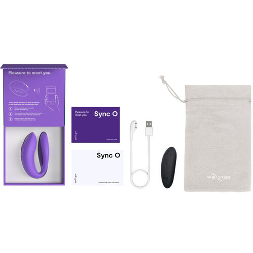 WE-VIBE - SYNC O VIBRADOR FLEXIBLE CONTROL REMOTO VIOLETA