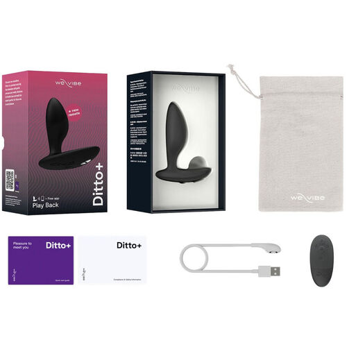 WE-VIBE - DITTO+ PLUG ANAL VIBRADOR NEGRO