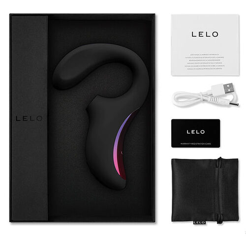 LELO - ENIGMA DOBLE ESTIMULACIÓN SUCCION MASAJEADOR NEGRO