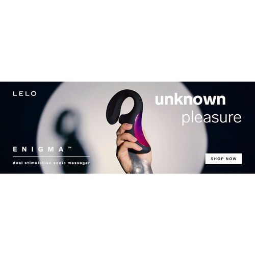 LELO - ENIGMA DOBLE ESTIMULACIÓN SUCCION MASAJEADOR NEGRO