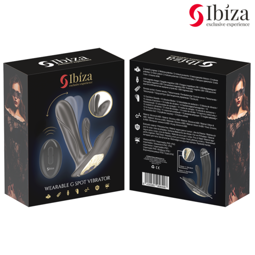 IBIZA - VIBRADOR WEARABLE CON ESTIMULACIÓN PUNTO-G Y CLÍTORIS CON CONTROL REMOTO