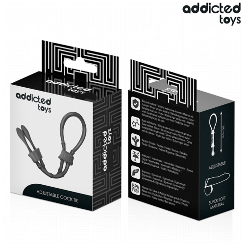 ADDICTED TOYS - CUERDA SILICONA AJUSTABLE PARA EL PENE