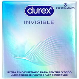 DUREX - PRESERVATIVOS INVISIBLE ULTRA FINO 3 UNIDADES