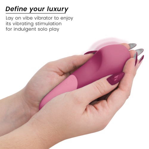WOMANIZER - VIBE VIBRADOR LAY-ON SILENCIOSO ROSA OSCURO